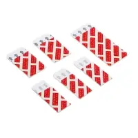 Застежки для картин самоклеящиеся тм VETTA, 6 шт, ПВХ, SR, 1шт 61х27мм; 2шт 38х22мм; 3шт 38х15мм