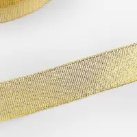 Лента парчовая, 20 мм, 23&plusmn;1 м, цвет золотой