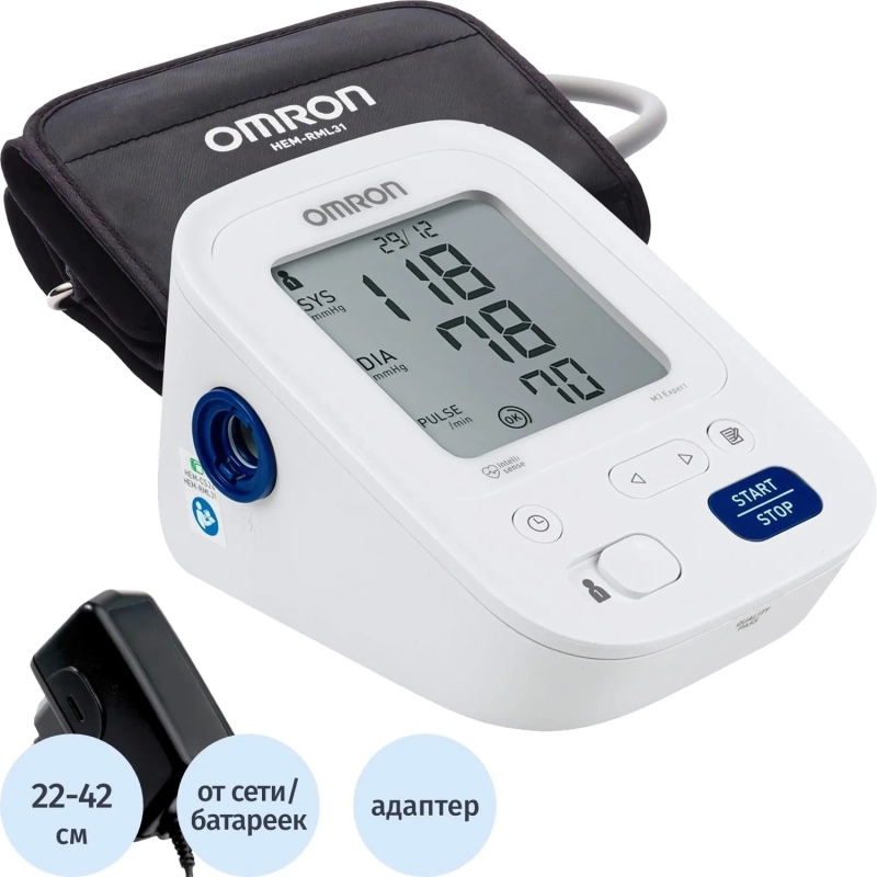 Тонометр OMRON  M3 Expert (HEM-7154-ALRU)