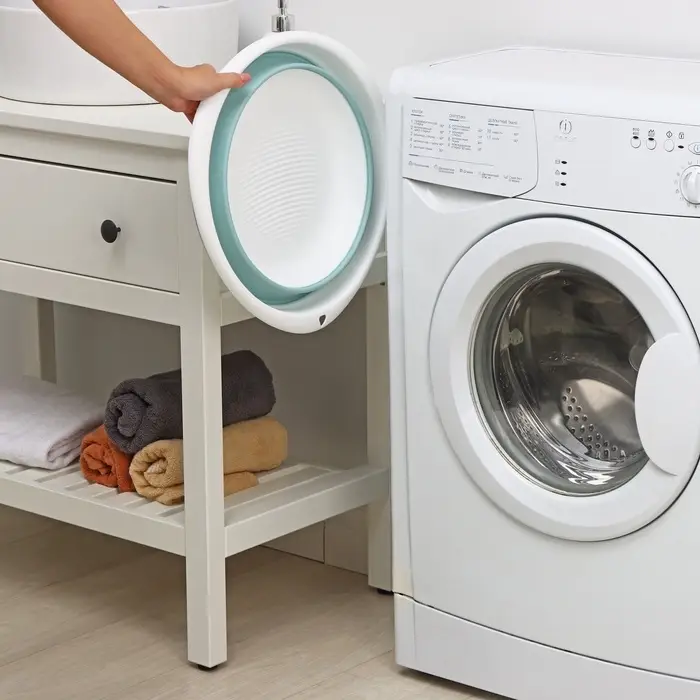 Таз складной &laquo;Флекс&raquo;, 10 л, 39.5&times;40&times;5.5 см, морская волна