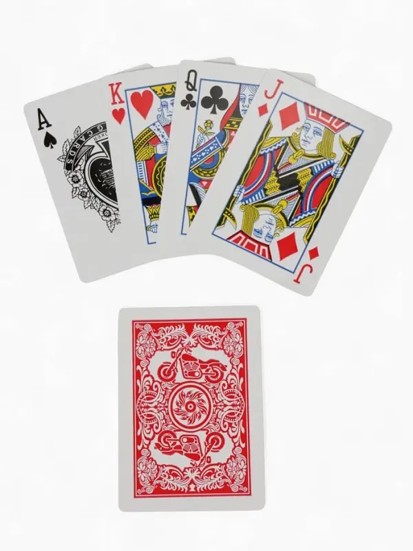 Карты игральные 54 шт. «Мотоцикл», для игры в покер, 6.3×8.7 см, красная рубашка Карты игральные 54 шт. «Мотоцикл», для игры в покер, 6.3×8.7 см, красная рубашка