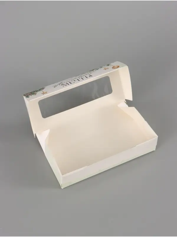 Коробка подарочная, самосборная &laquo;Еловый венок&raquo;, 17&times;7&times;4 см