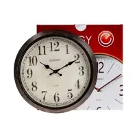 Часы настенные ENERGY ЕС-155, интерьерные, d-30.5 см, плавный ход, коричневые