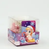 Печенье с предсказанием цветное в PVC-коробке "Сладкого нового года", 4 шт Печенье с предсказанием цветное в PVC-коробке "Сладкого нового года", 4 шт