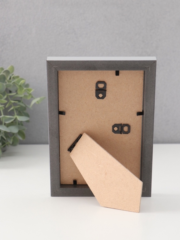 Фоторамка пластик Фоторамка пластик "МИРАМ" 10х15 св. серый