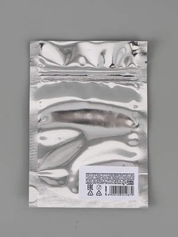 Дой Пак металлизированный с прозрачной стенкой 105х150