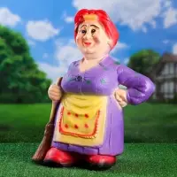 Садовая фигура из гипса &laquo;Тёща с метлой средняя&raquo;, 59&times;25&times;40 см, МИКС