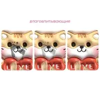 Коврик для дома Доляна Love, влаговпитывающий, 40&times;60 см