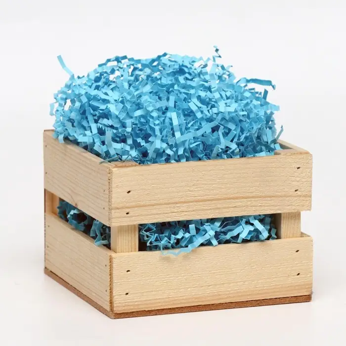 Наполнитель бумажный для подарков, синий, 1000 г