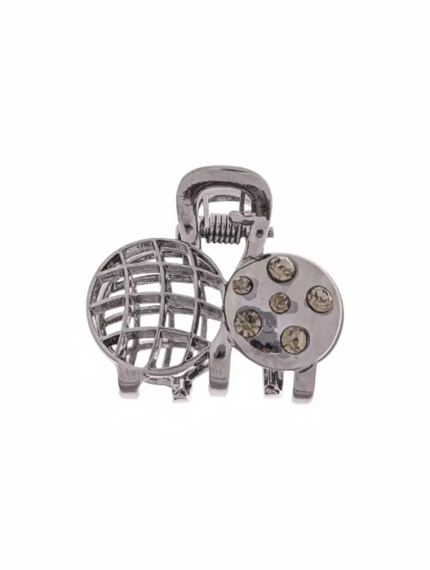 Крабик для волос &laquo;Оливия&raquo;, вишенки, 2.5 см, чёрный