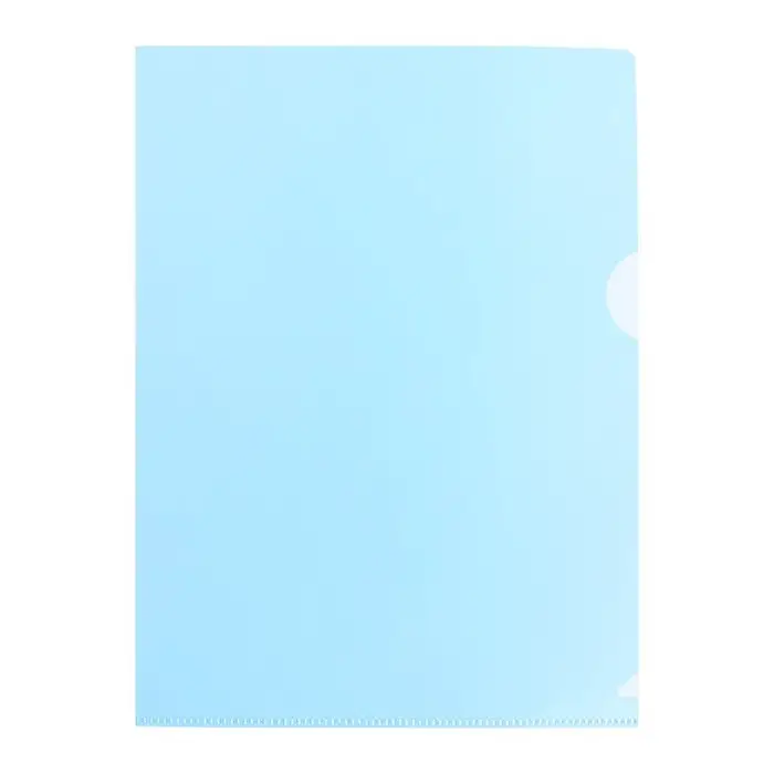 Папка-уголок, А5, 180 мкм, Calligrata, прозрачная, синяя Папка-уголок, А5, 180 мкм, Calligrata, прозрачная, синяя