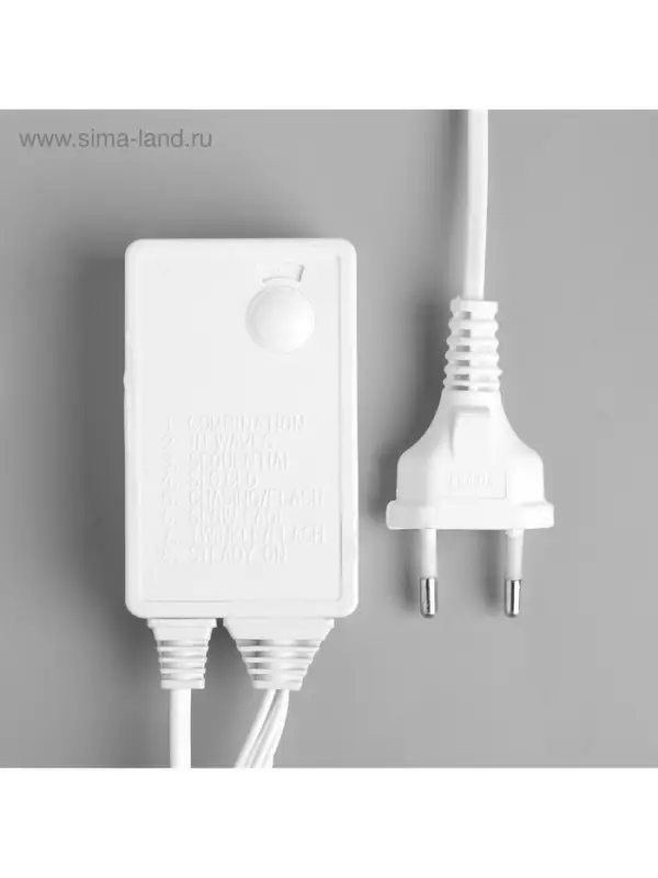 Гирлянда &laquo;Водопад&raquo; 2&times;1.5 м, IP44, прозрачная нить, 400 LED, свечение мульти, 8 комбинаций режимов, 220 В