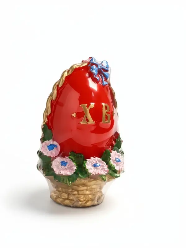 Свеча декоративная &laquo;Пасхальное яйцо в корзинке&raquo;, 7&times;10.5 см, 130 г