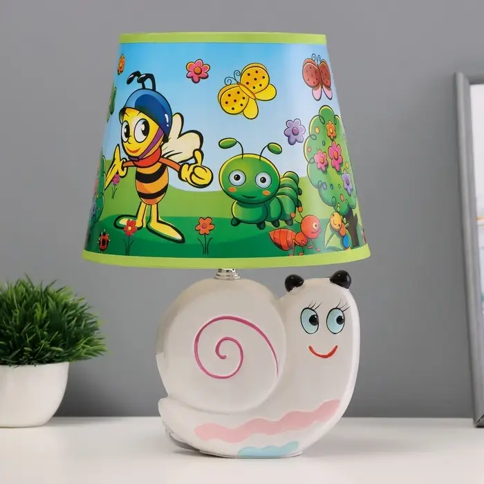 Лампа настольная RISALUX &laquo;Улитка&raquo;, Е14, 40 Вт, 20&times;20&times;31 см