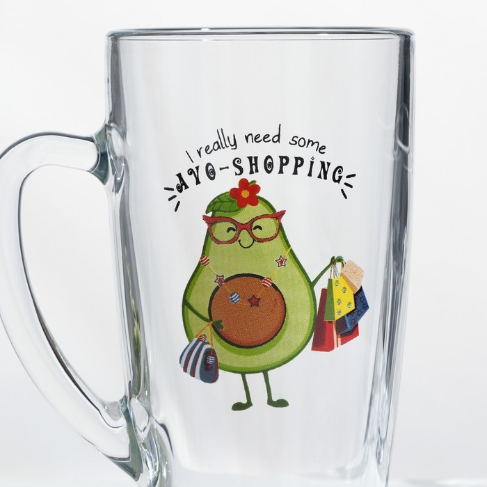 Кружка &laquo;Авокадо&raquo;, 400 мл, рисунок МИКС