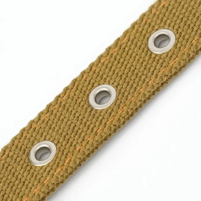 Брезентовый ошейник, 58&times;2.5 см, двухслойный, цвет песочный