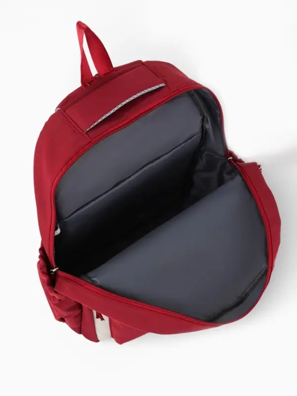 Рюкзак 31*14*44 см, 2 отд.3 н/карм+пенал, Комби бордо/бел