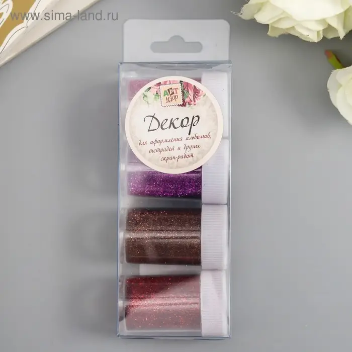 Глиттер в баночке с дозатором «Пудра красная палитра», набор 4 шт. 1б=8 г, 2.8×10.7×5.2 см Глиттер в баночке с дозатором «Пудра красная палитра», набор 4 шт. 1б=8 г, 2.8×10.7×5.2 см