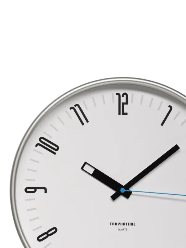 Часы настенные, интерьерные d=30 см, бесшумные, серебристый обод