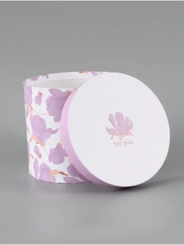 Набор шляпных коробок 5 в 1 &laquo;Нежные лилии&raquo;, 13 &times; 14 ‒ 19.5 &times; 22 см