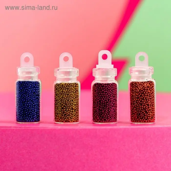 Набор бульонок для декора ногтей «Сияй, мечтай!», 12 цветов Набор бульонок для декора ногтей «Сияй, мечтай!», 12 цветов