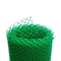 Сетка садовая, 1&times;10 м, ячейка ромб 15&times;15 мм, пластиковая, зелёная, Greengo, в рулоне