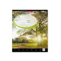 Тетрадь 24 листа в клетку, ErichKrause &laquo;Родные просторы&raquo;, обложка мелованный картон, МИКС