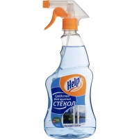 Средство для стекол и зеркал HELP с курком 500мл Свежий озон