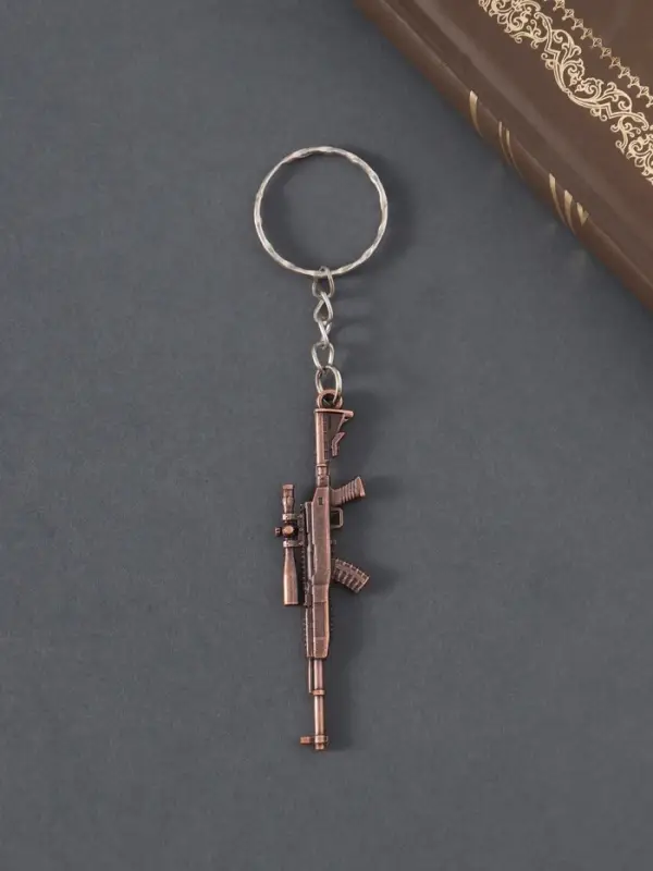 Брелок для ключей на кольце &laquo;Винтовка с прицелом&raquo;, металл, 6.3&times;1.5 см, МИКС