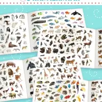 Книжка 500 наклеек &laquo;Животные&raquo;, 8 стр.