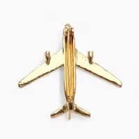 Брошь &laquo;Самолёт&raquo;, цвет золото