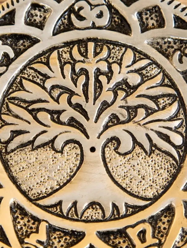 Подставка под благовония  Подставка под благовония "Древо Жизни" алюминий 11 см