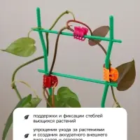 Клипса для растений, набор 10 шт., МИКС, Greengo