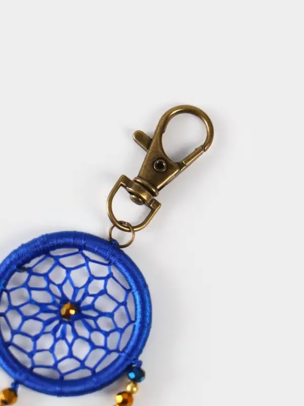 Брелок ловец снов, 17 см, ярко-синий Брелок ловец снов, 17 см, ярко-синий