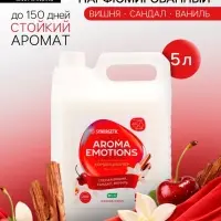 Кондиционер для белья парфюмированный SYNERGETIC вишня, сандал, ваниль, 5 л
