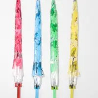 Зонт - трость полуавтоматический &laquo;Листопад&raquo;, 8 спиц, R=45/55 см, d=90 см, МИКС