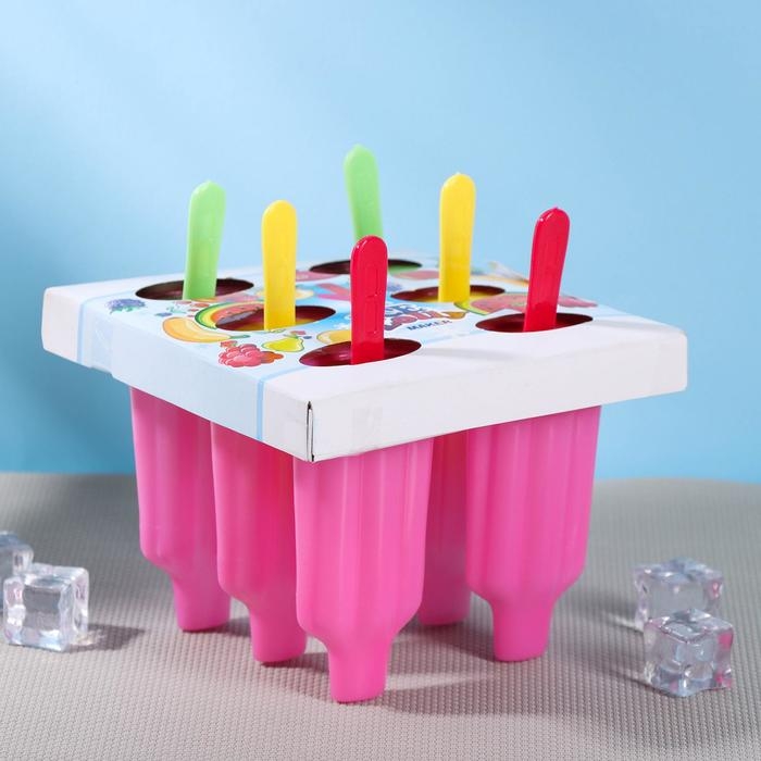 Форма для мороженого «Карусель», 6 ячеек, цвет МИКС Форма для мороженого «Карусель», 6 ячеек, цвет МИКС