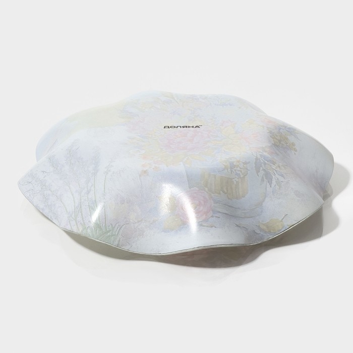 Салатник стеклянный Доляна «Весенний роман», 600 мл, 19×3,7 cм Салатник стеклянный Доляна «Весенний роман», 600 мл, 19×3,7 cм