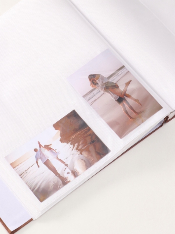 Фотоальбом на 500 фото 10х15 см Фотоальбом на 500 фото 10х15 см "Текстильный альбом" в коробке бежевый 4,7х33х34 см