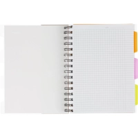 Бизнес-тетрадь 140л,кл,А5,SPIRAL BOOK Розовый,евроспир,обл.пласт,разд.84111