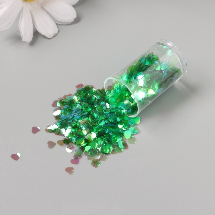 Декор для творчества в банке Декор для творчества в банке "Неоновые сердца" набор 12 шт 13,4х8,8х3 см