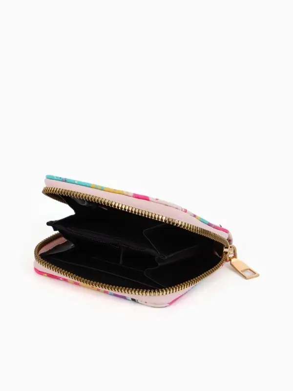 Кошелёк на молнии &laquo;Выбражулька&raquo;, 8.5&times;2.5&times;10.5 см, с принтом, разноцветный