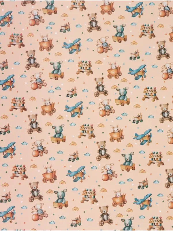 Бумага упаковочная &laquo;Детские игрушки&raquo;, глянец, 100&times;70 см