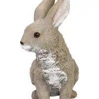Садовая фигура из полистоуна &laquo;Заяц с большими ушами&raquo;, 25&times;12&times;30 см