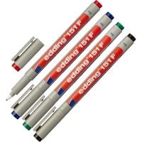 Маркер для глянц.поверх. EDDING E-151/4S 4шт/уп 0,6мм стрираемый