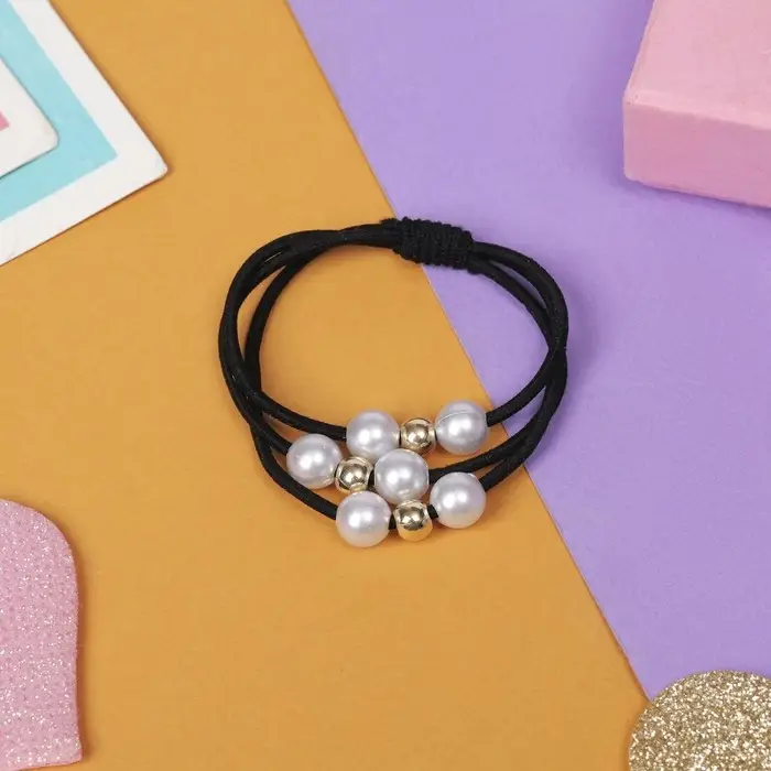 Резинка для волос Резинка для волос "Валерия" жемчужные шарики, микс