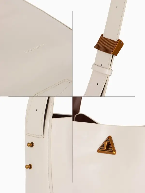 Сумка женская TEXTURA на винтовом замке, 24&times;11&times;24 см, белая