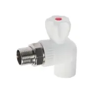 Кран шаровой для радиатора ZEIN engr, полипропиленовый, угловой, d=25 мм &times; 3/4"