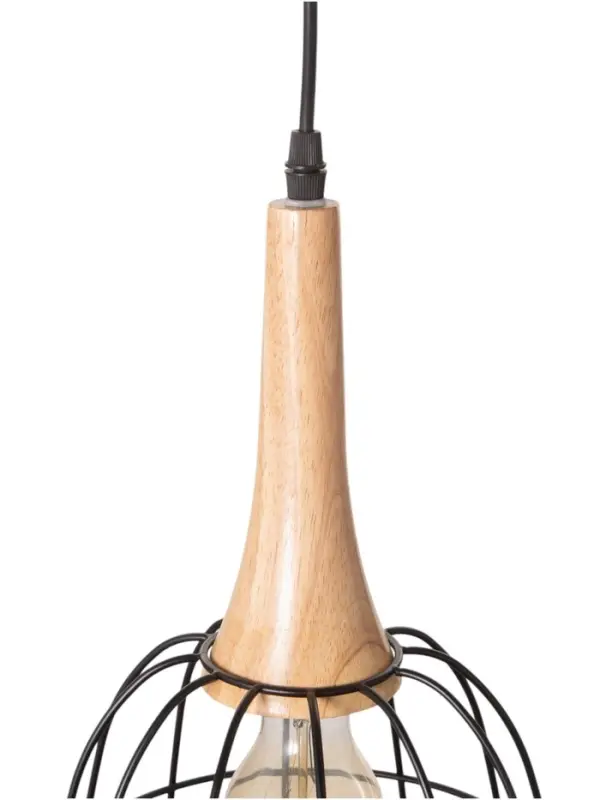 Светильник BayerLux &laquo;Чикаго&raquo;, 1&times;40 Вт, Е27, черный/коричневый, 24.5&times;24.5&times;44(144) см