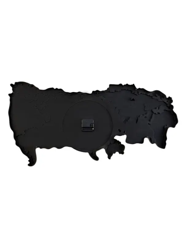 Часы настенные интерьерные &laquo;Материк&raquo;, серия: Карты мира, дискретный ход, 80&times;40 см, от батарейки 1&times;АА